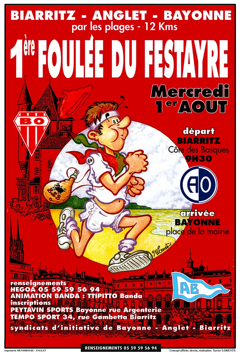 La Foulée du Festayre - Affiche Officielle - 1ère édition - 2000