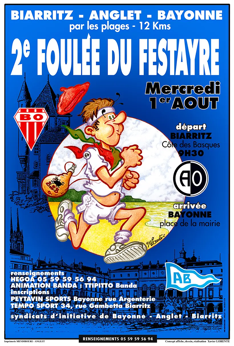 La Foulée du Festayre - Affiche Officielle - 2ème édition - 2001