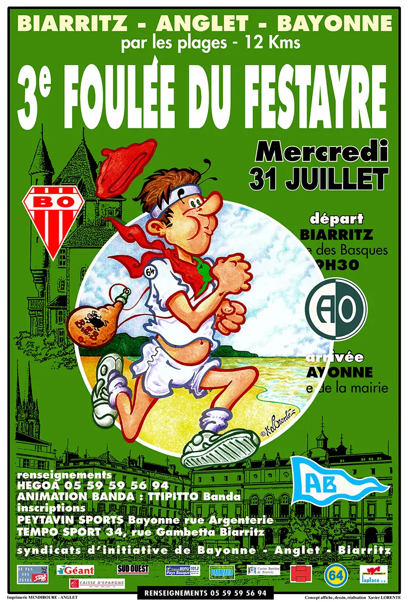 La Foulée du Festayre - Affiche Officielle - 3ème édition - 2002