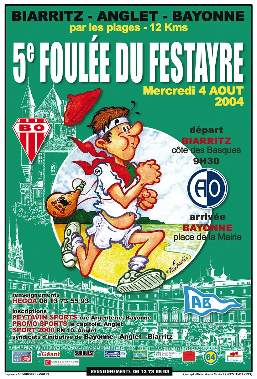 La Foulée du Festayre - Affiche Officielle - 5ème édition - 2004