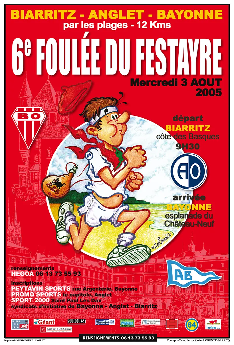 La Foulée du Festayre - Affiche Officielle - 6ème édition - 2005