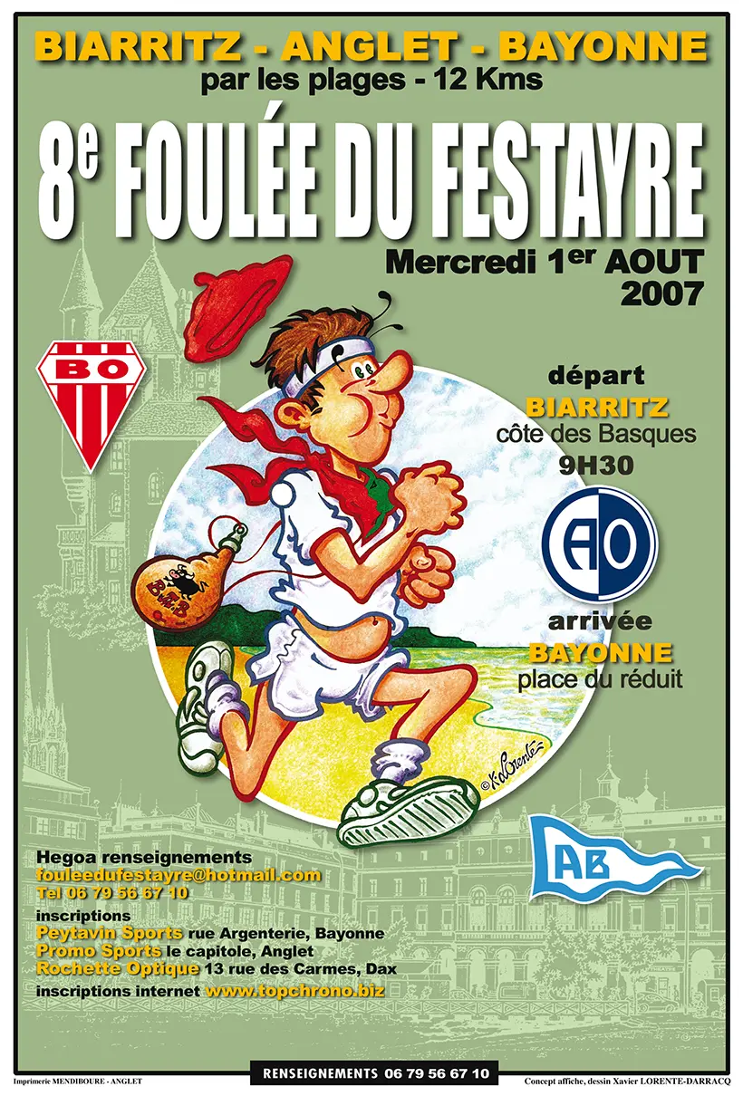 La Foulée du Festayre - Affiche Officielle - 8ème édition - 2007