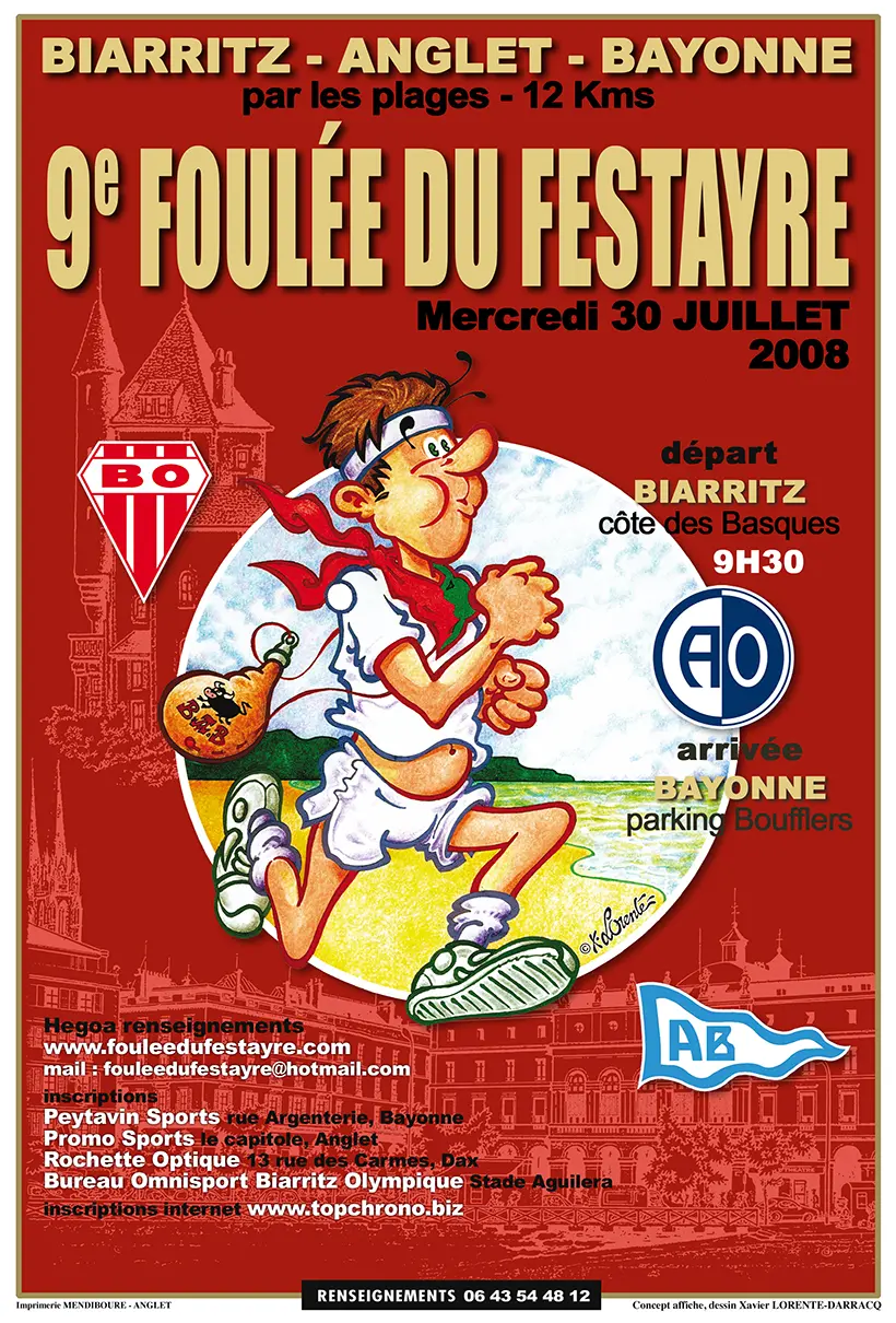 La Foulée du Festayre - Affiche Officielle - 9ème édition - 2008