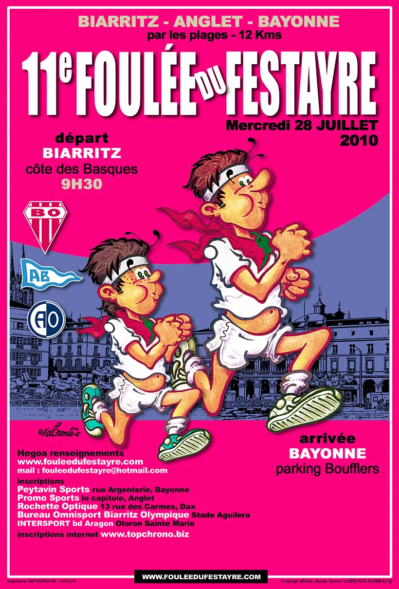 La Foulée du Festayre - Affiche Officielle - 11ème édition - 2010