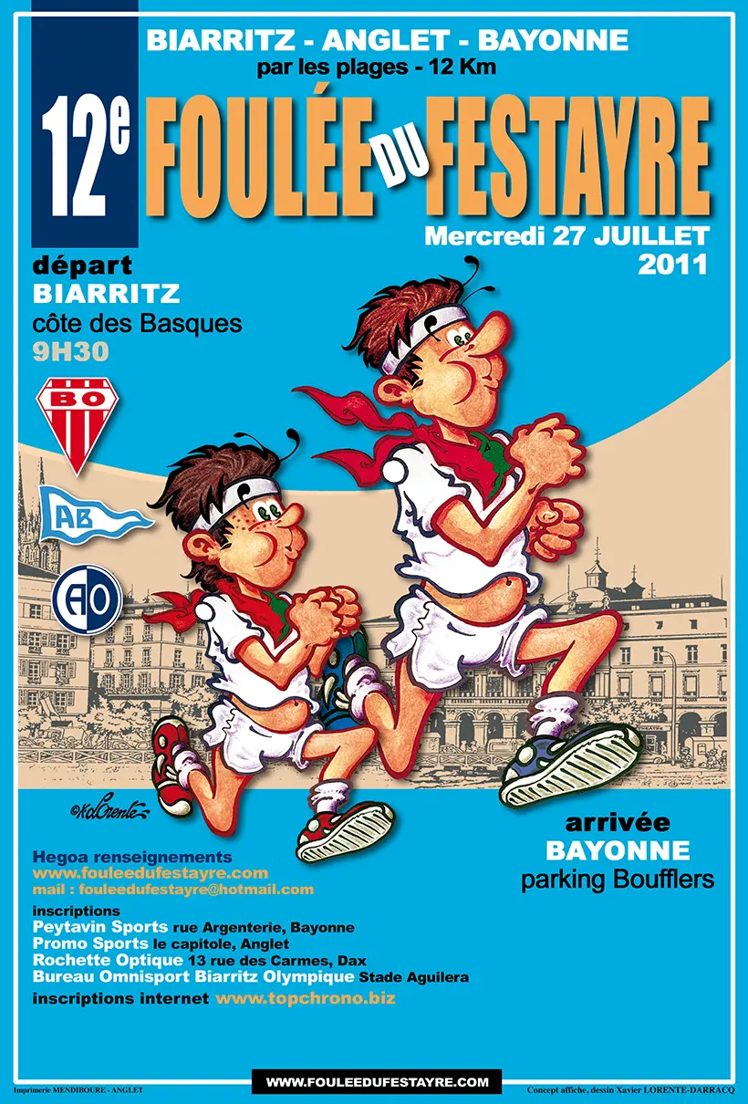 La Foulée du Festayre - Affiche Officielle - 12ème édition - 2011