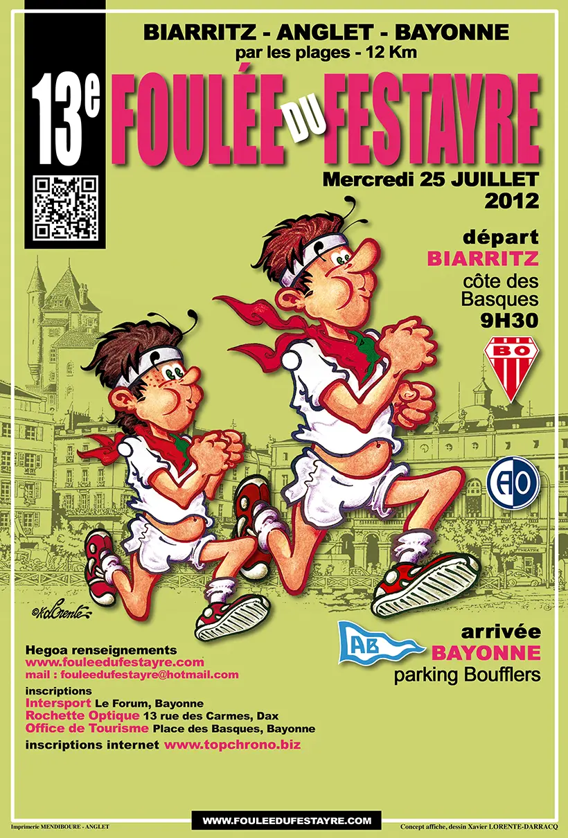 La Foulée du Festayre - Affiche Officielle - 13ème édition - 2012