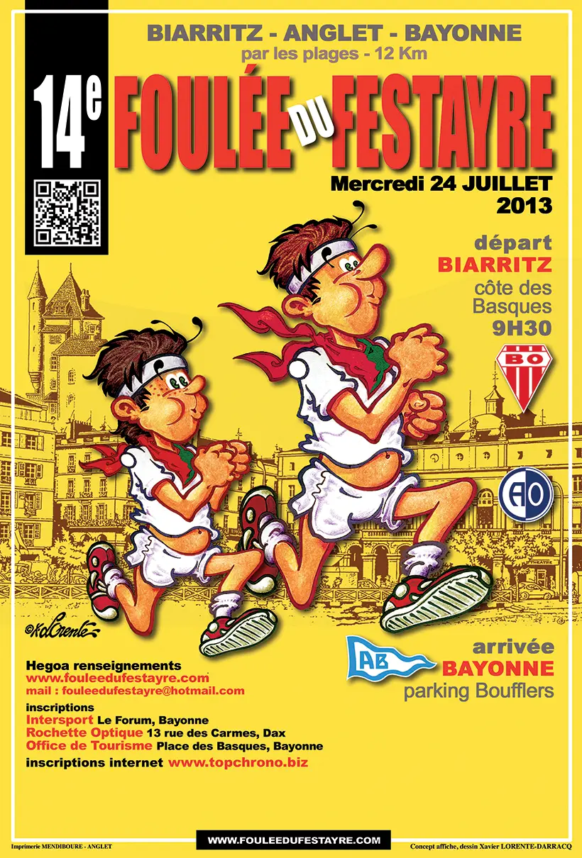 La Foulée du Festayre - Affiche Officielle - 14ème édition - 2013