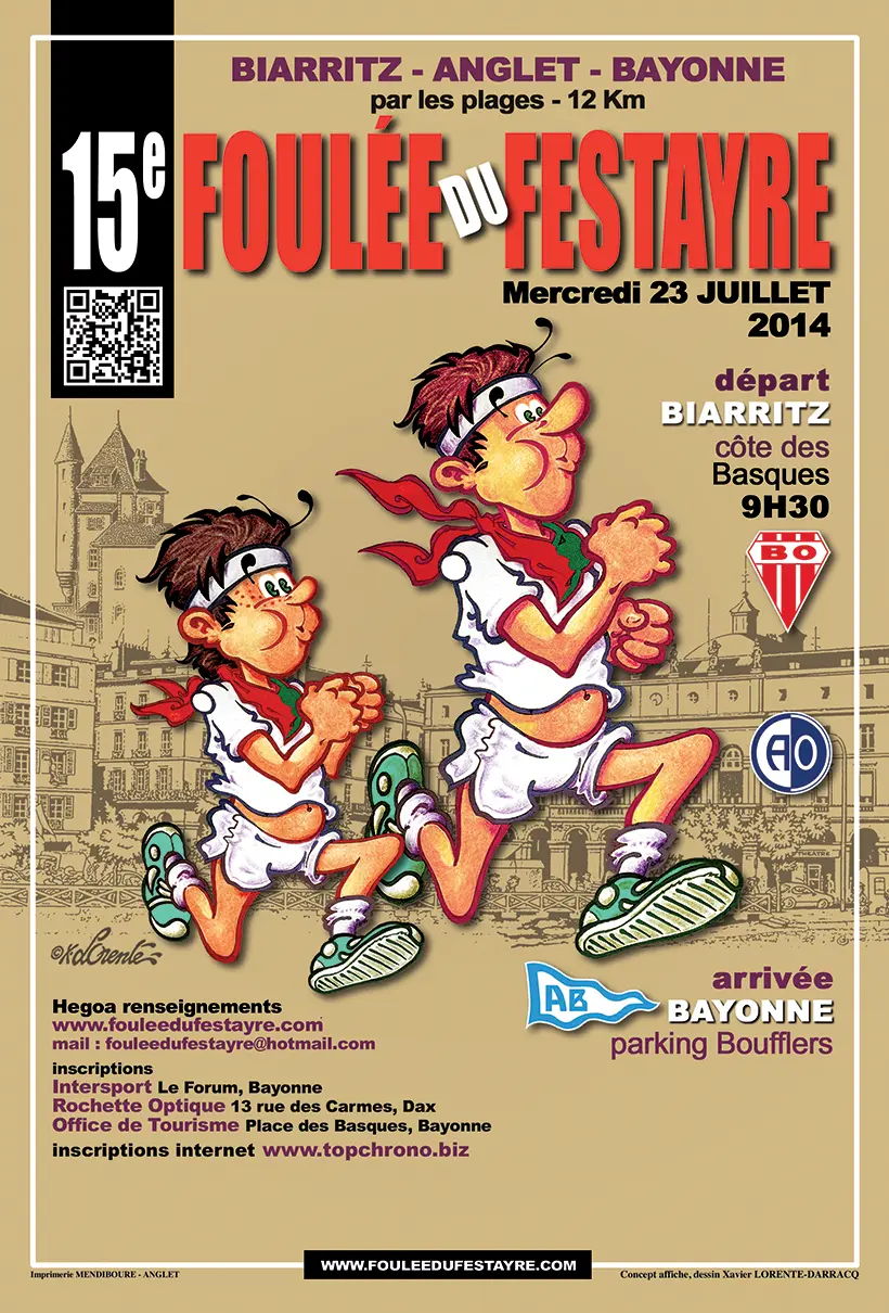 La Foulée du Festayre - Affiche Officielle - 15ème édition - 2014