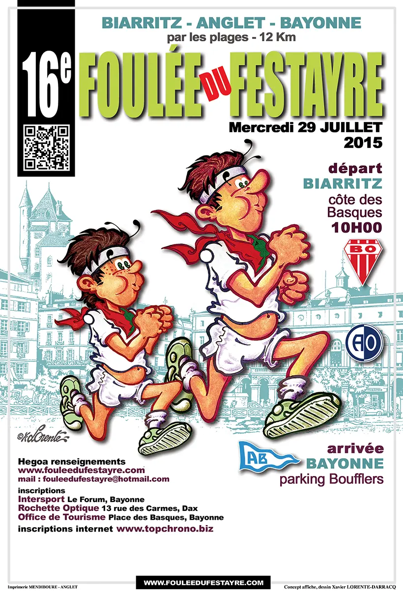 La Foulée du Festayre - Affiche Officielle - 16ème édition - 2015