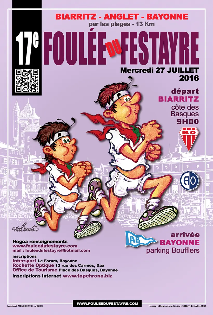 La Foulée du Festayre - Affiche Officielle - 17ème édition - 2016