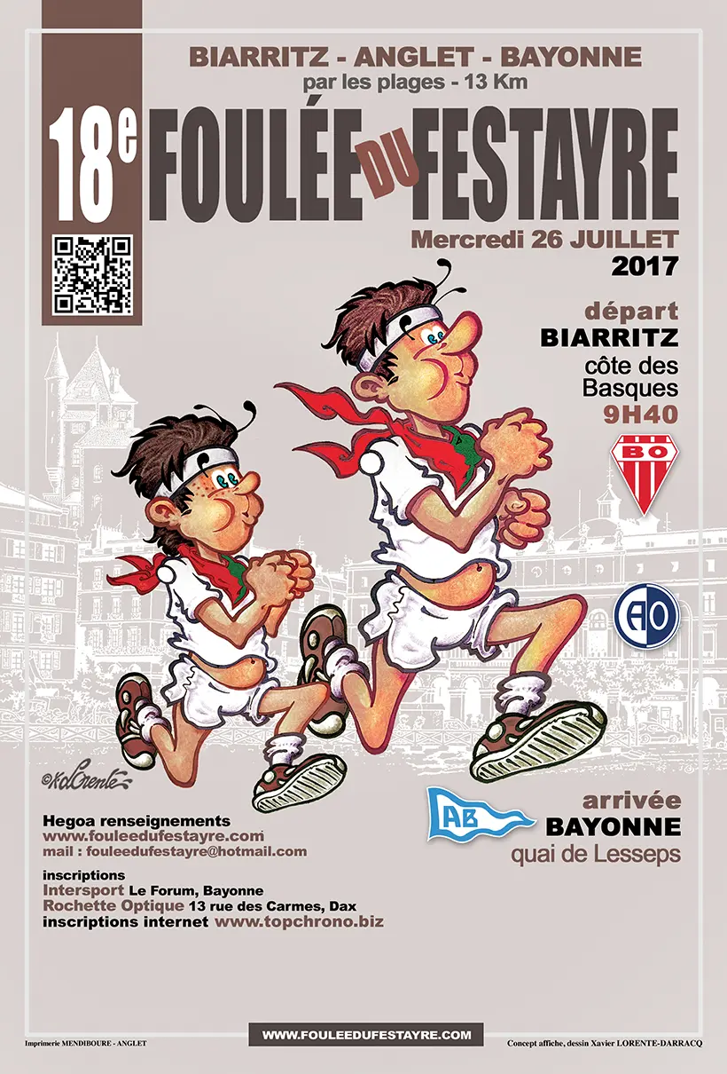 La Foulée du Festayre - Affiche Officielle - 18ème édition - 2017