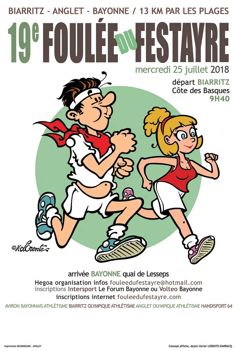 La Foulée du Festayre - Affiche Officielle - 19ème édition - 2018