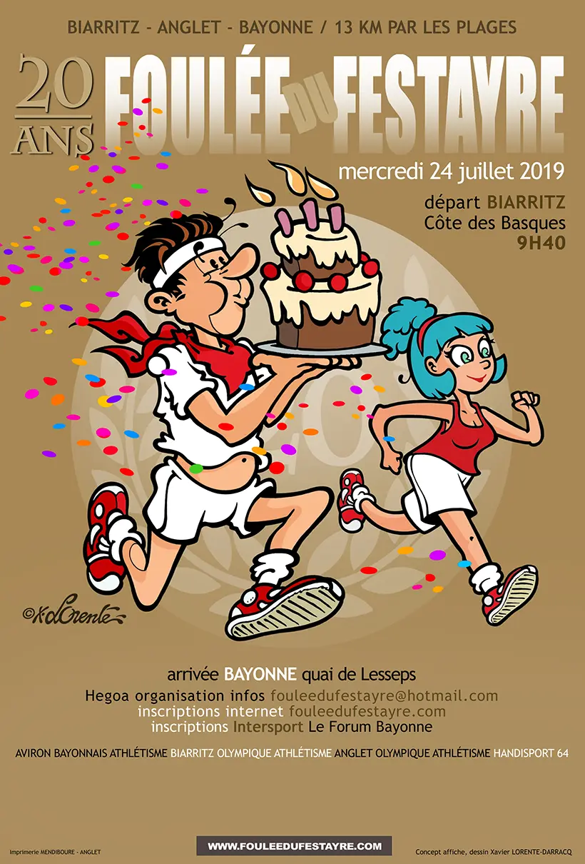 La Foulée du Festayre - Affiche Officielle - 20ème édition - 2019