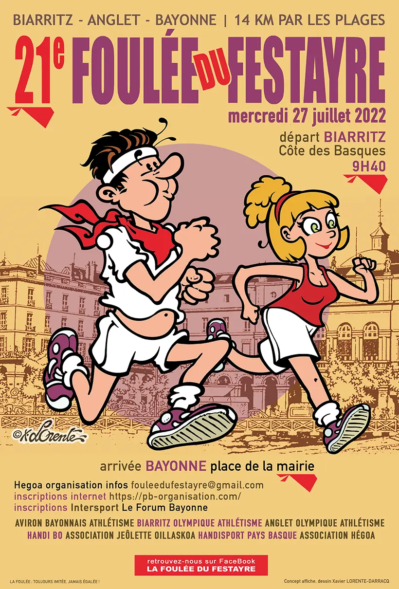 La Foulée du Festayre - Affiche Officielle - 21ème édition - 2022