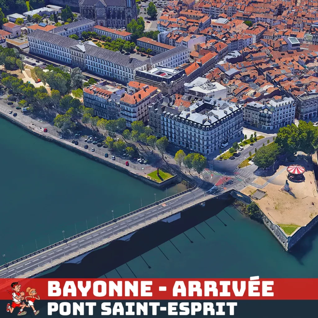 Parcours Foulée du Festayre - Bayonne - Arrivée